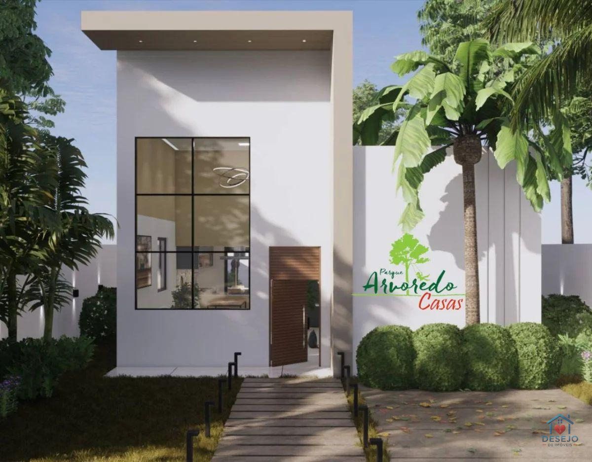 Casas de 02 suítes com área de quintal em Cond. Fechado - Bairro Novo - Camaçari-Ba